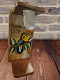 Costa Rican Chorreador — Handmade Wooden Pour-Over Coffee Stand with Cloth Filter