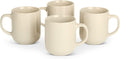 Amazon Basics Stoneware Coffee Mug Set – 16 oz, 4-Piece, Gloss-Glazed, Dishwasher Safe