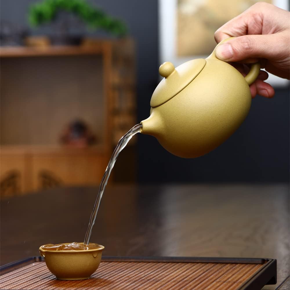 Yixing Zisha Green Clay Teapot – Authentic Chinese Gongfu Tea Vessel, ~200ml