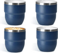 CHLJAR 4oz Espresso Cups — Ceramic-Lined Stainless Steel, Set of 4