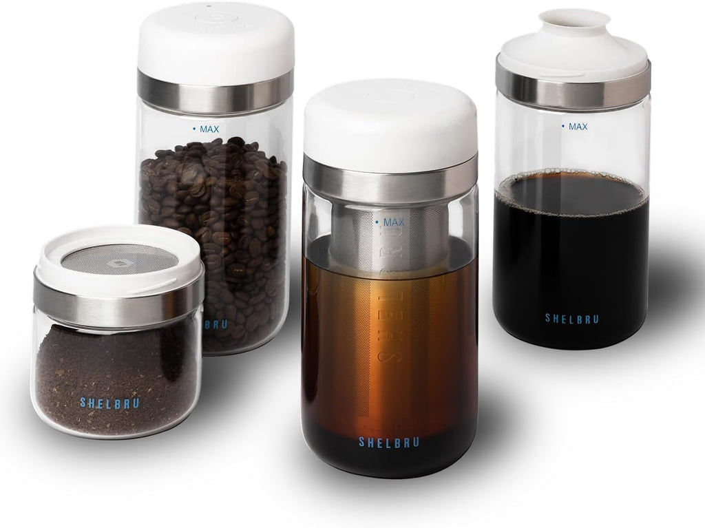 Shelbru Cold Brew Coffee Maker Set — Brewer & Carafe