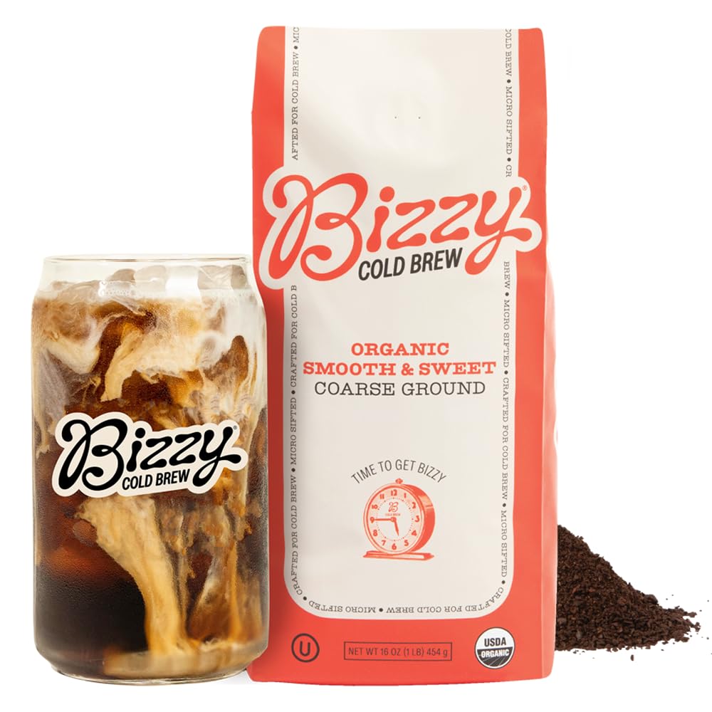 Bizzy Organic Cold Brew Coffee — Smooth & Sweet, 16oz