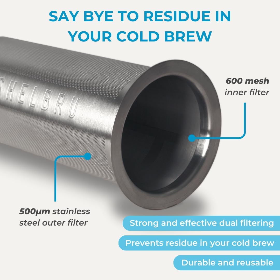 Shelbru Cold Brew Coffee Maker Set — Brewer & Carafe