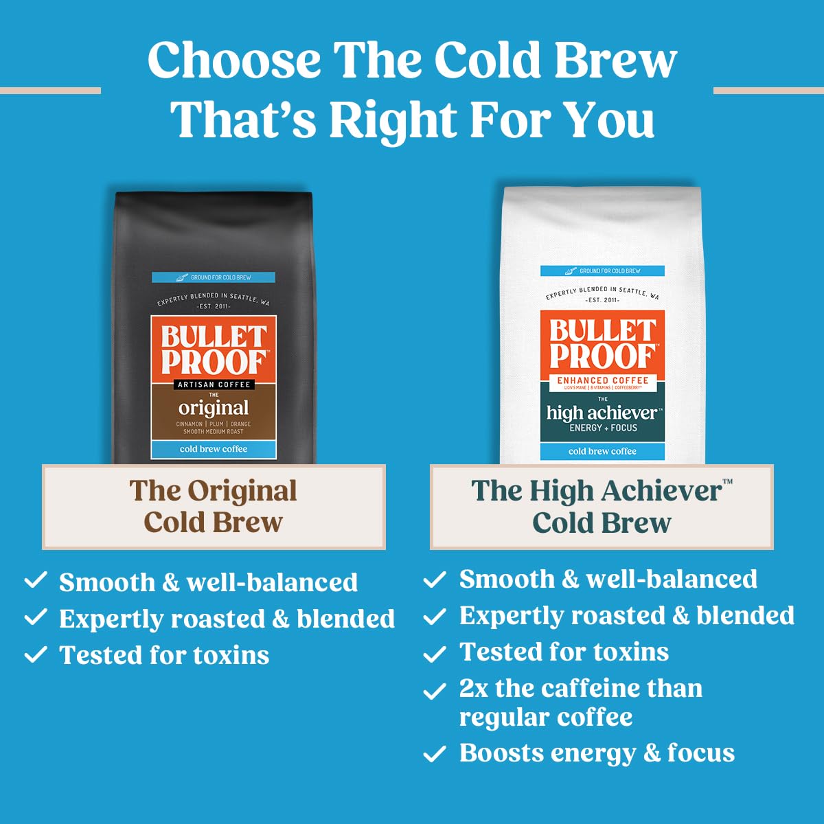 Bulletproof Original Cold Brew Coffee — Medium Roast, 12oz