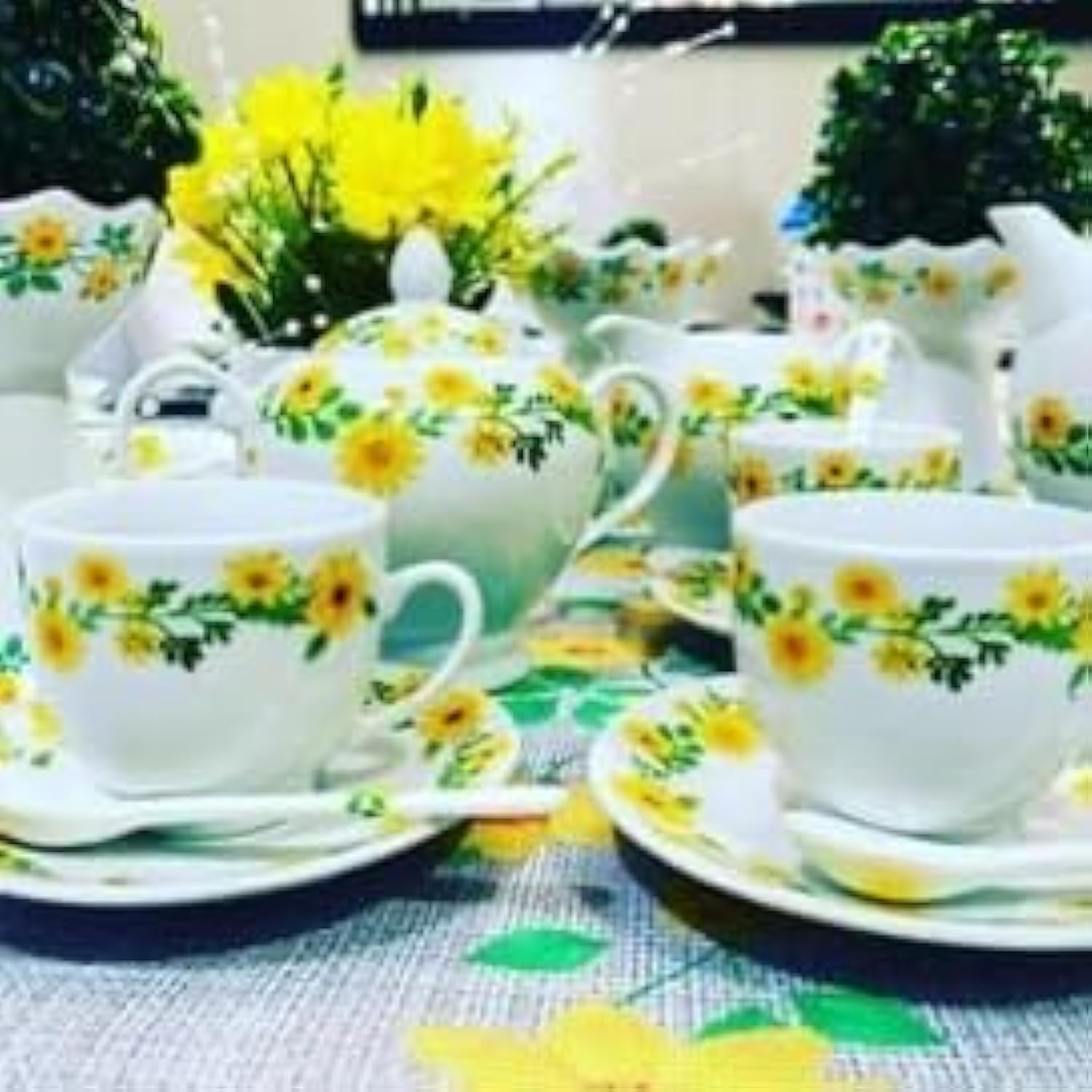 Adey Abeba Ethiopian Coffee Ceremony Set — 23-Piece Porcelain Jebena Collection