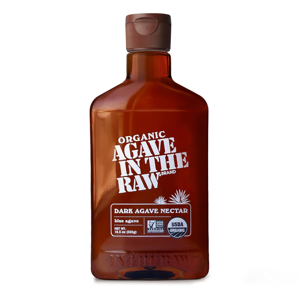 Agave In The Raw Organic Dark Agave Nectar – 100% Blue Agave USDA Organic, 18.5 oz