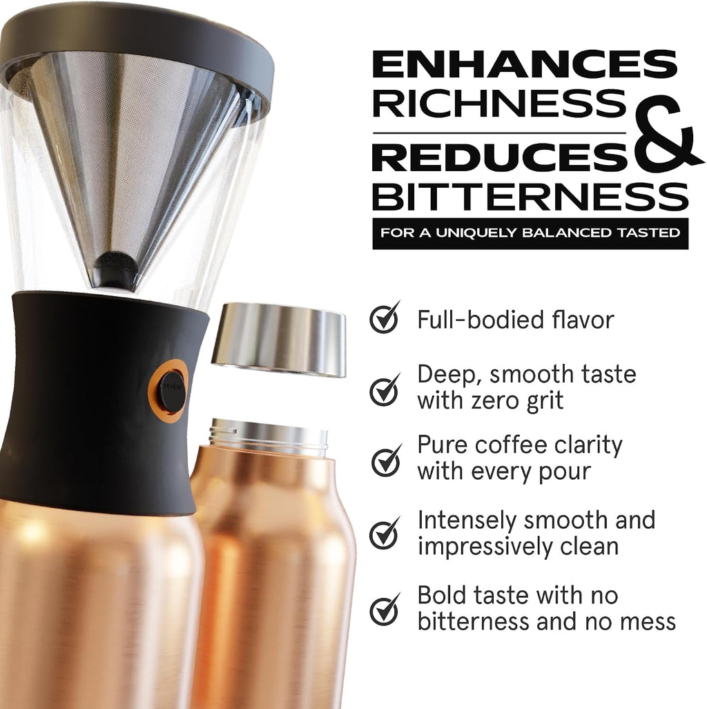 Asobu Cold Brew Coffee Maker — 40oz Insulated Portable Brewer