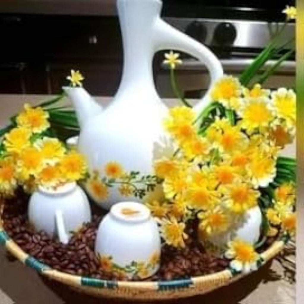 Adey Abeba Ethiopian Coffee Ceremony Set — 23-Piece Porcelain Jebena Collection