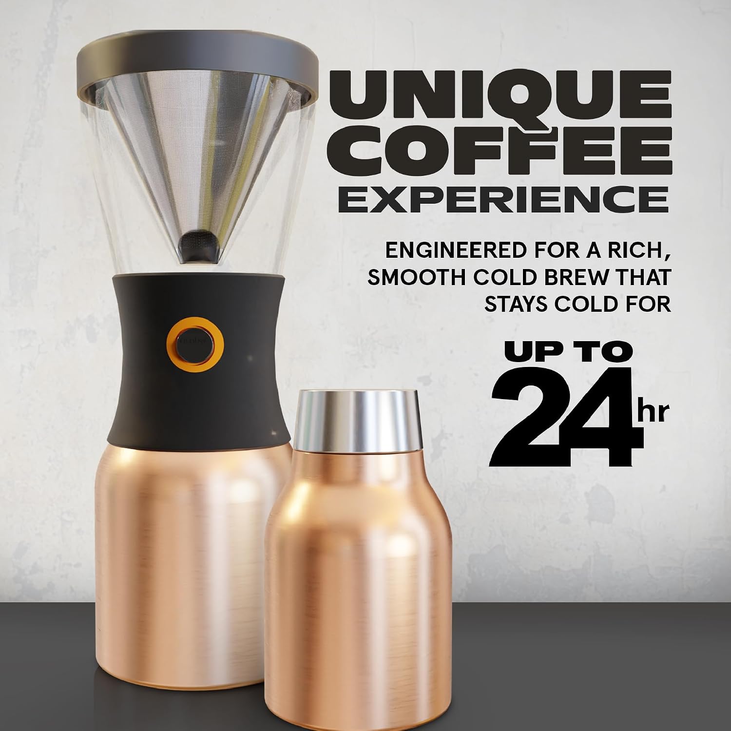 Asobu Cold Brew Coffee Maker — 40oz Insulated Portable Brewer