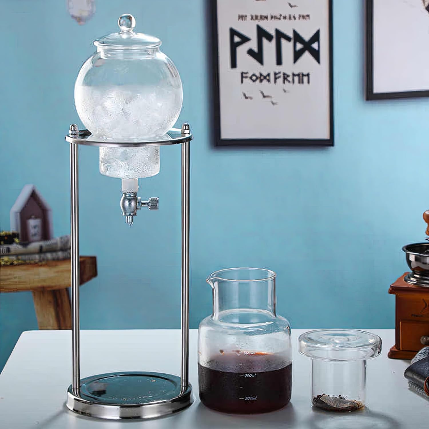 HANWUDI Cold Drip Coffee Maker — 20oz Slow Drip Coffee Tower