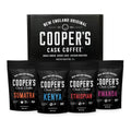 Gourmet Coffee Sampler Gift Box — Sumatra, Kenya, Rwanda &amp; Ethiopia