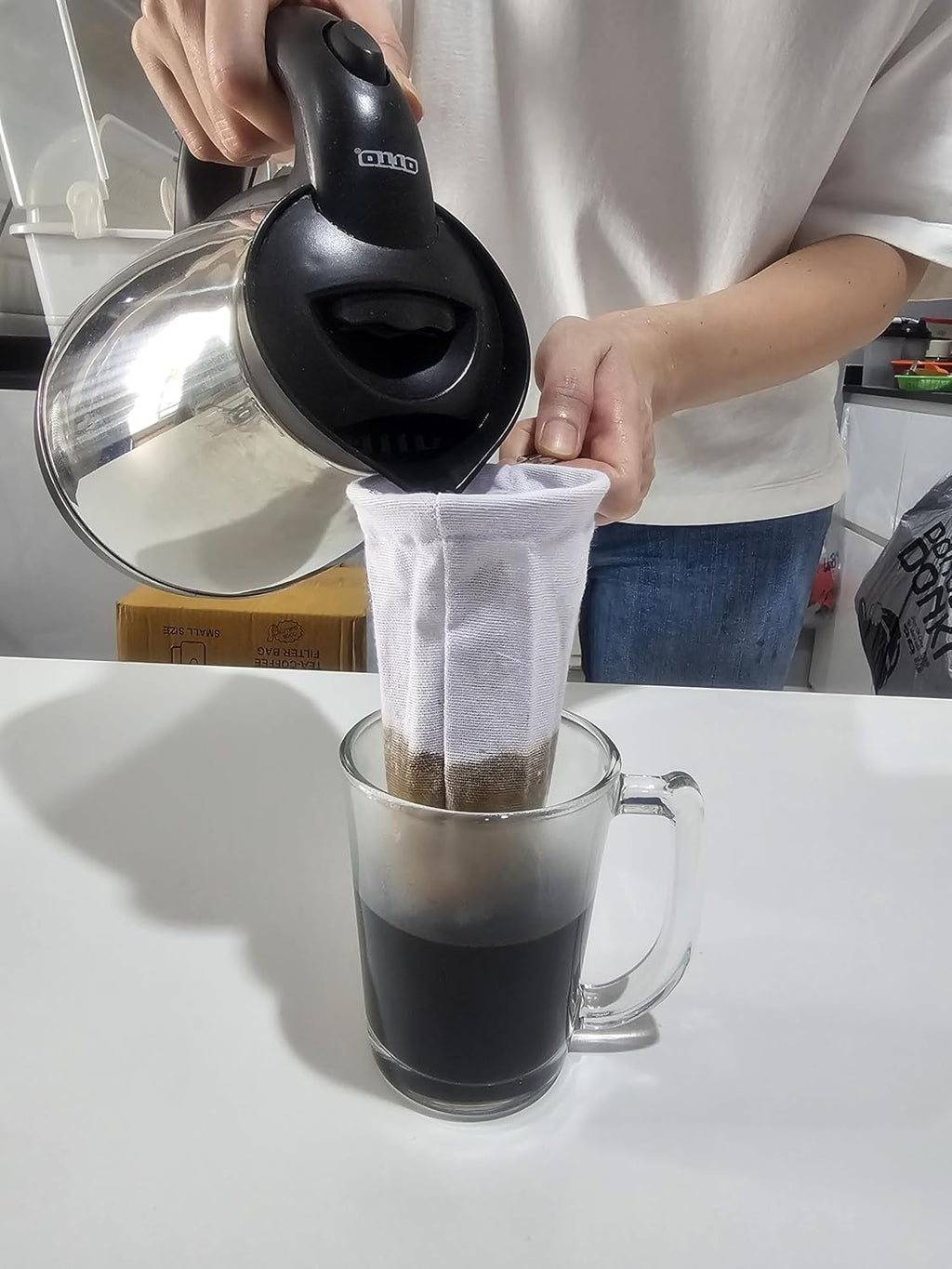 La Media — Traditional Latin Coffee Sock Filter (Colador de Cafe) 3-Pack