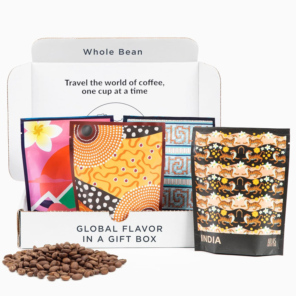 Atlas Coffee Club Rare Coffee Sampler – 4-Pack Gift Set with Jamaica Blue Mountain