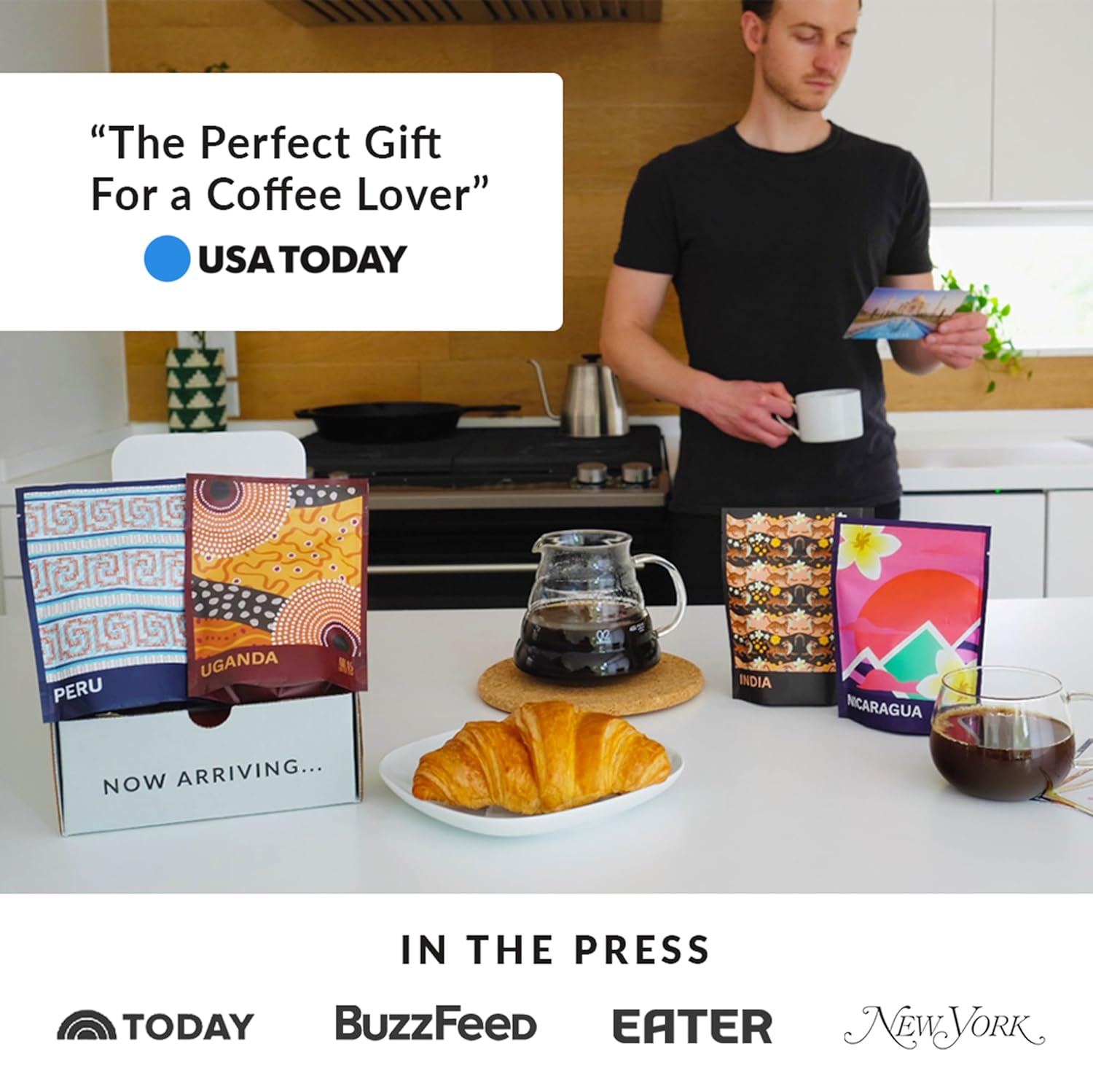 Atlas Coffee Club Rare Coffee Sampler – 4-Pack Gift Set with Jamaica Blue Mountain