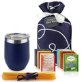 Tea Lovers Gift Basket — Insulated Cup, Teabags &amp; Honey