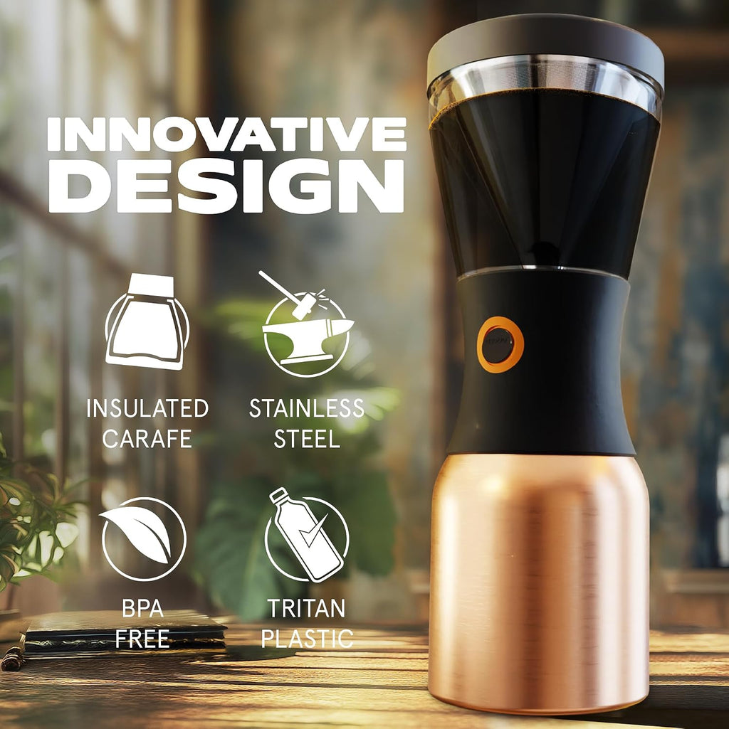 Asobu Cold Brew Coffee Maker — 40oz Insulated Portable Brewer