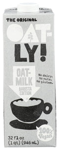 Oatly Barista Edition Oat Milk – Dairy-Free Plant-Based Milk for Lattes & Coffee (32 oz)