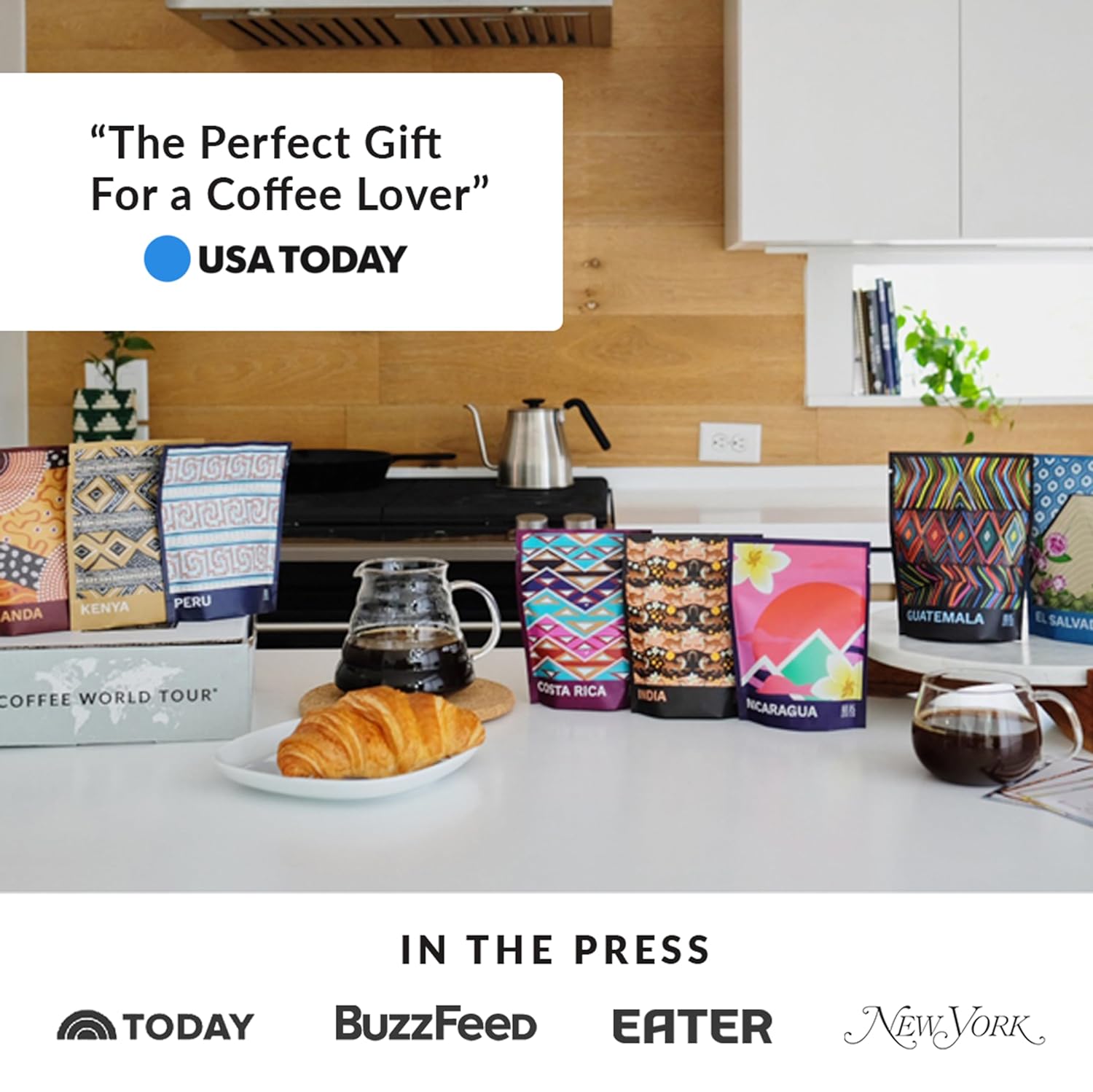 Atlas Coffee Club World Discovery Set – 8-Pack Single Origin Coffee Gift Sampler