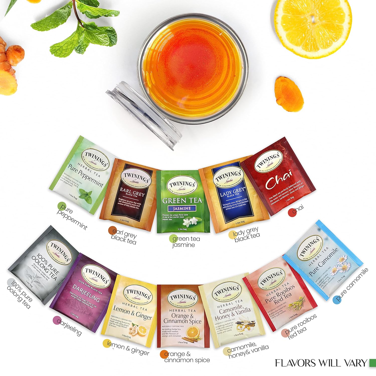 Tea Lovers Gift Basket — Insulated Cup, Teabags &amp; Honey