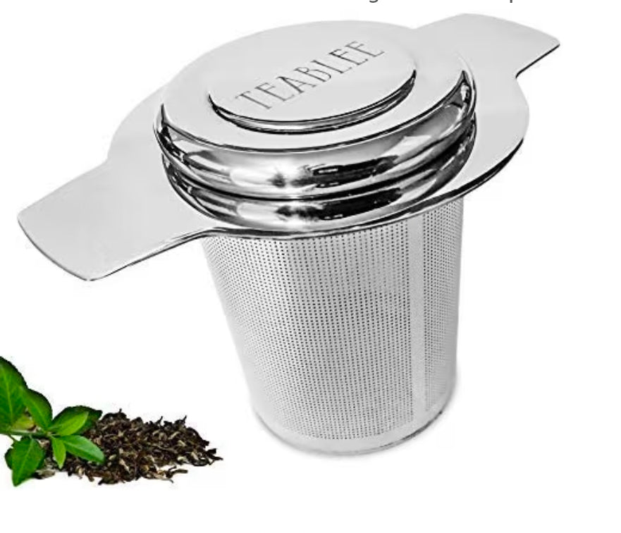 Hiware Fine Mesh Tea Strainer – Stainless Steel Over-Cup Loose Leaf Tea Filter
