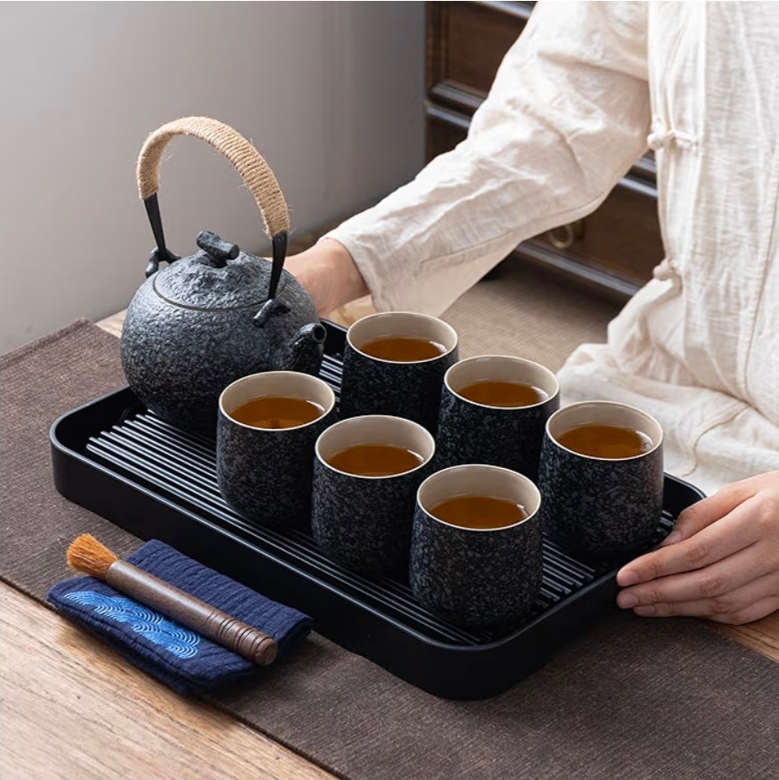 Gongfu Tea Set with Bamboo Tray – Complete Chinese Tea Ceremony Kit for Oolong & Pu-erh