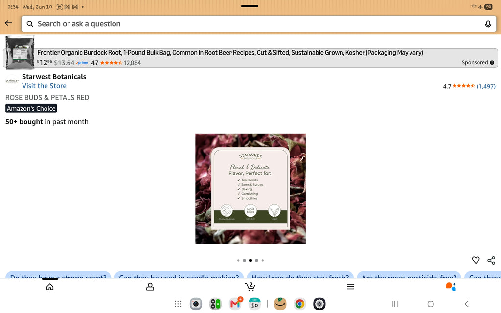 Dried Rose Petals – Culinary Grade Floral for Moroccan Tea, Rose Lattes & Herbal Blends