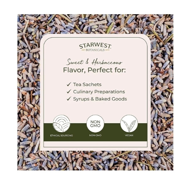 Culinary Lavender Buds – Dried Floral Spice for Lavender Lattes, Earl Grey & Herbal Tea