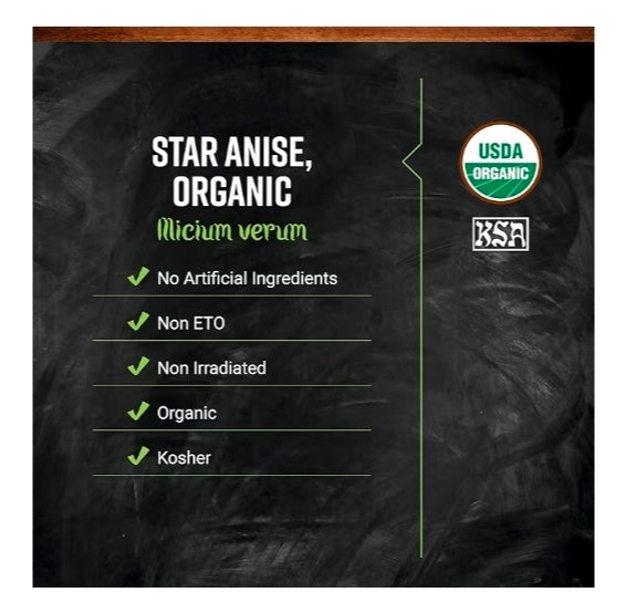 Whole Star Anise – Aromatic Spice for Vietnamese Coffee, Spiced Tea & Chai Blends