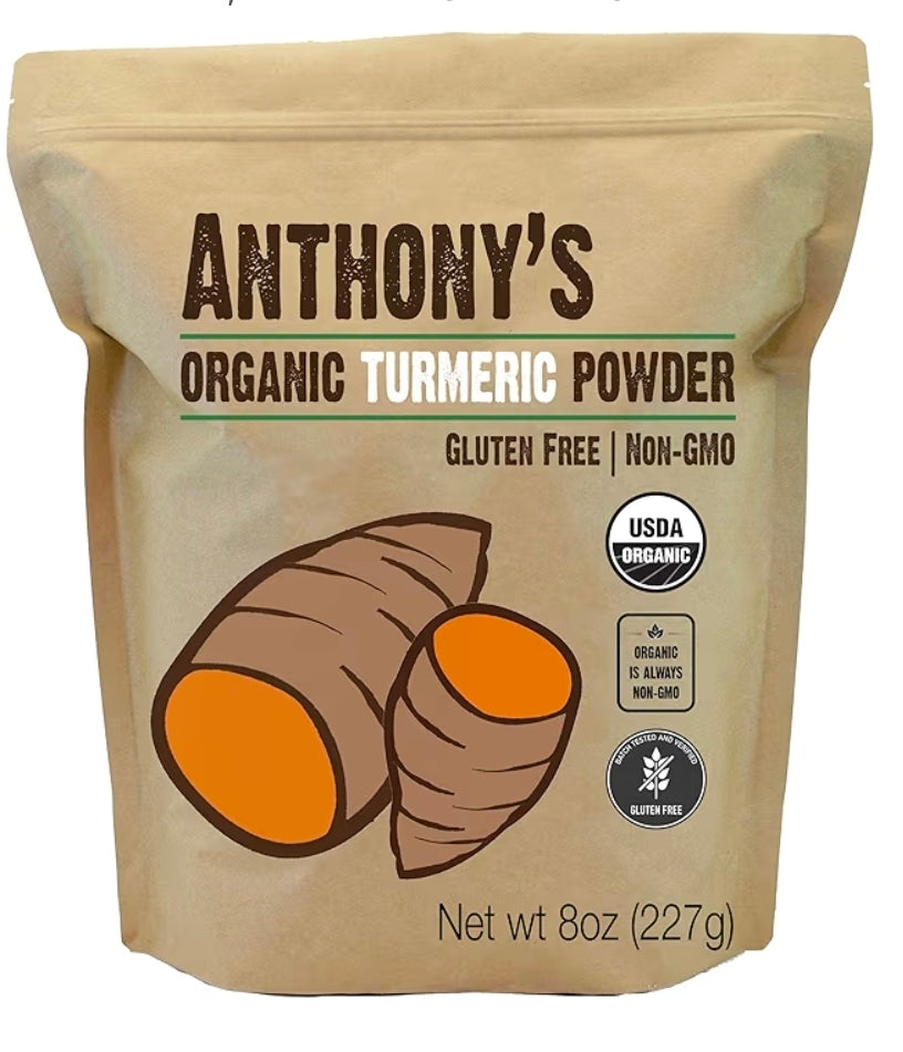 Organic Turmeric Powder – Golden Latte & Wellness Tea Spice, High Curcumin
