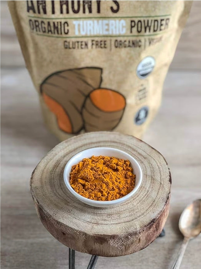 Organic Turmeric Powder – Golden Latte & Wellness Tea Spice, High Curcumin