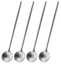 Long Handle Coffee & Tea Bar Spoon Set – 6.7" Stainless Steel Stirring Spoons (Set of 4)