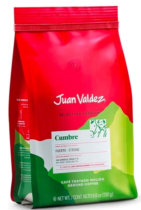 Juan Valdez Cumbre Ground Coffee — 100% Colombian Dark Roast