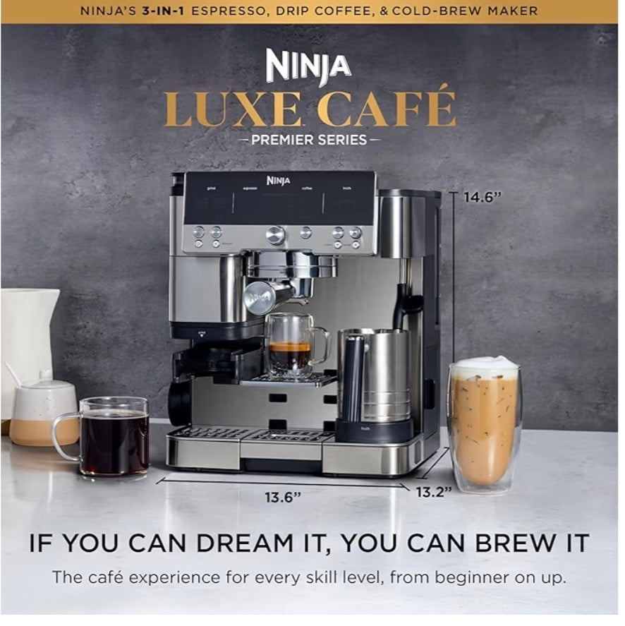 Ninja Luxe Café Premier 3-in-1 Espresso Machine — ES601
