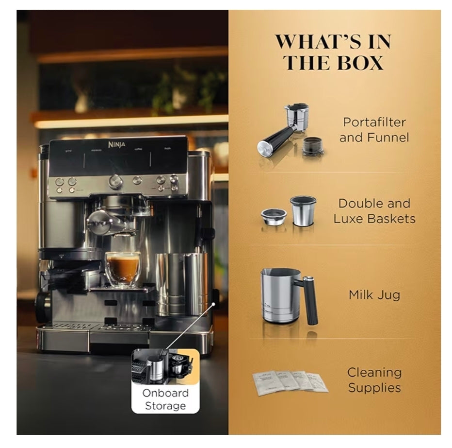 Ninja Luxe Café Premier 3-in-1 Espresso Machine — ES601