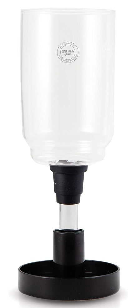 YAMA Glass 3-Cup Tabletop Siphon Coffee Maker with Alcohol Burner