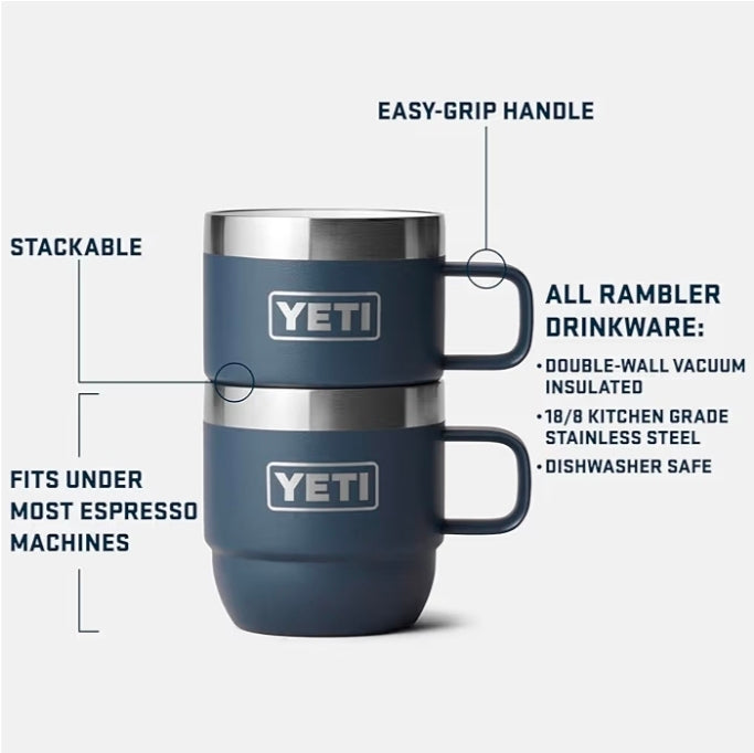 YETI Rambler 6oz Stackable Mug — Cortado & Espresso Mug