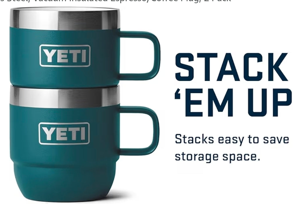 YETI Rambler 6oz Stackable Mug — Cortado & Espresso Mug
