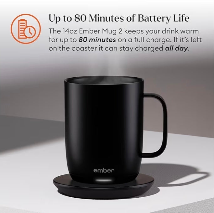 Ember Temperature Control Smart Mug 2 — App-Controlled Heated Coffee Mug