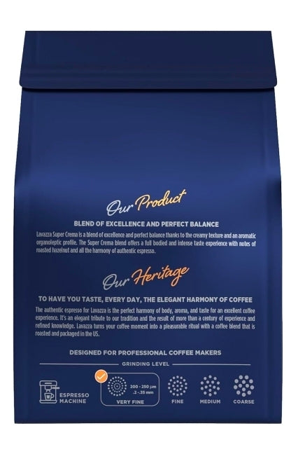 Lavazza Super Crema Whole Bean Coffee Blend