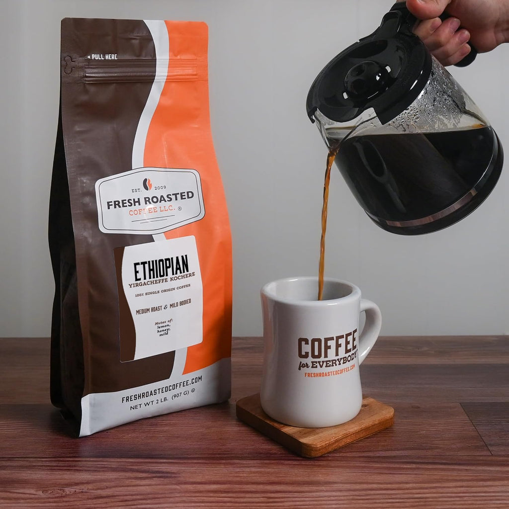 Fresh Roasted Coffee — Ethiopian Yirgacheffe Kochere, Medium Roast