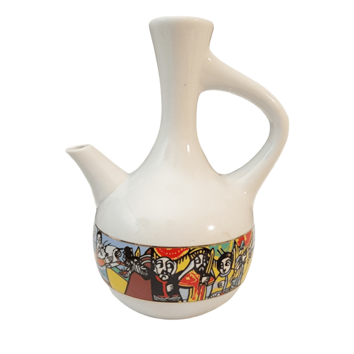 Ethiopian Coffee Ceremony Set — 41-Piece Traditional Ceramic Jebena Collection