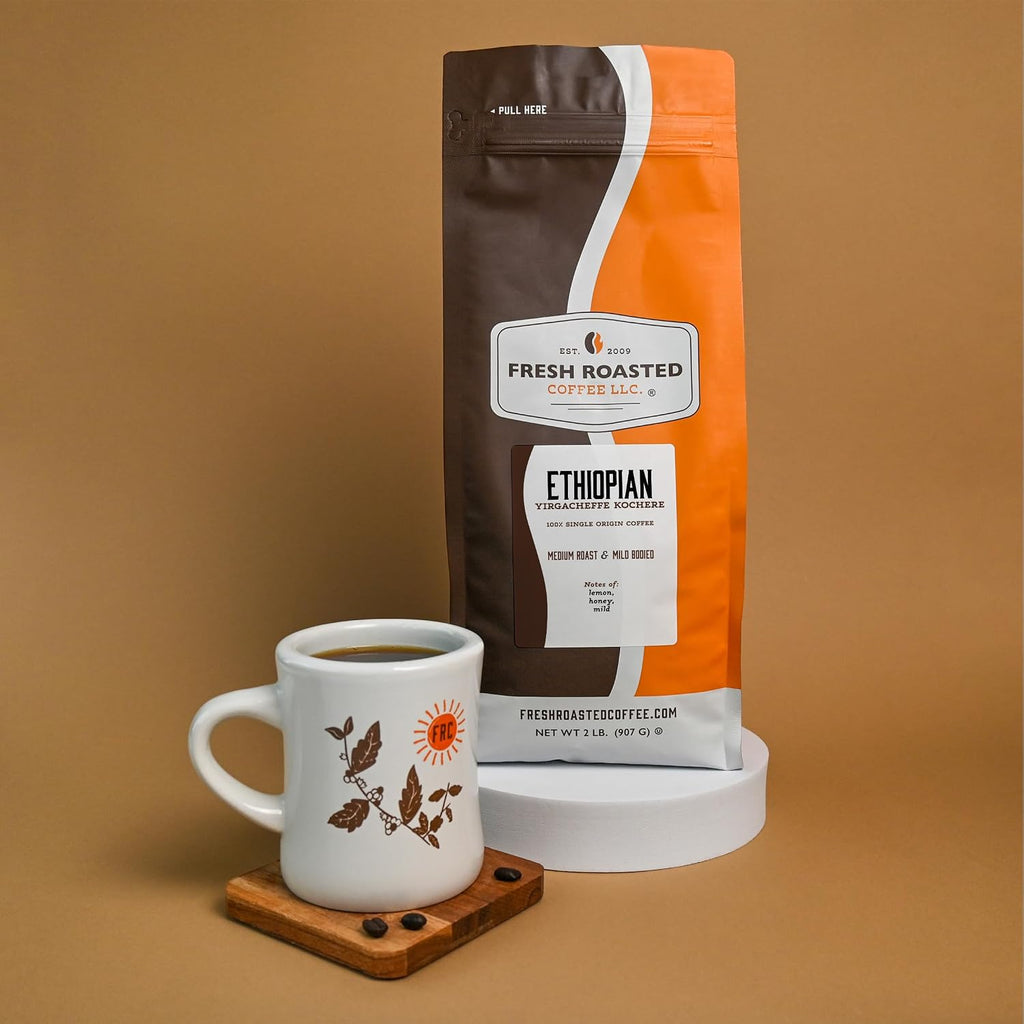 Fresh Roasted Coffee — Ethiopian Yirgacheffe Kochere, Medium Roast