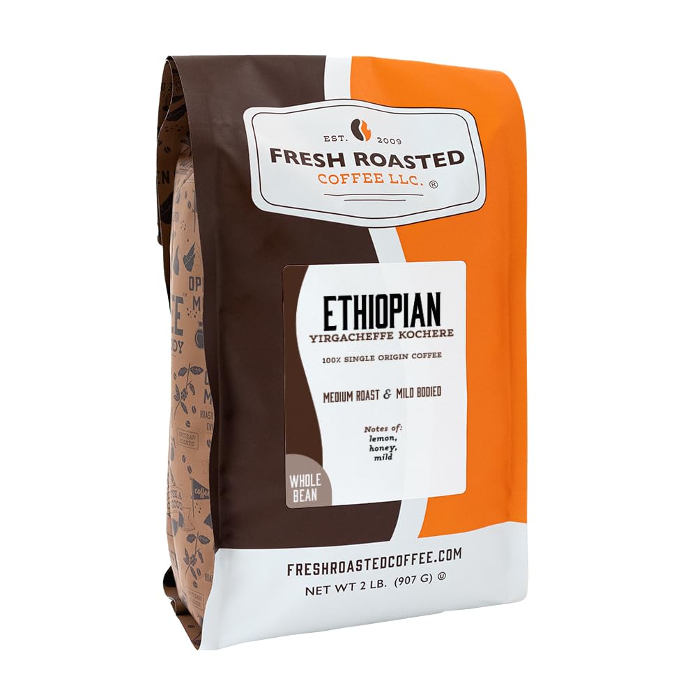 Fresh Roasted Coffee — Ethiopian Yirgacheffe Kochere, Medium Roast